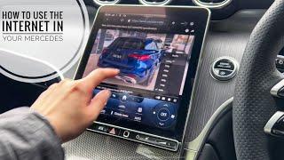 How to use the internet in your Mercedes-benz 2021-2024