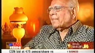 CNN IBN Ram Jethmalani 19 11 2006