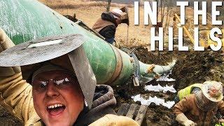 DAY IN THE LIFE OF A PIPELINE WELDER (MAKIN TIE IN WELDS IN THE DITCH)