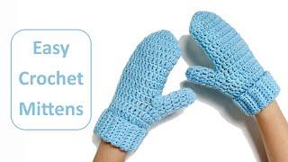 Easy Crochet Mitten Glove for Beginners