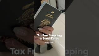 ️ Bring your passport with you for Tax Free Shopping in South Korea⁠ #travel #traveltips