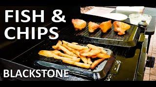 Fish and Chips | Blackstone 22" Griddle | COOKING WITH BIG CAT 305