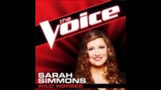 Sarah Simmons: "Wild Horses" - The Voice (Studio Version)