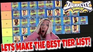 Lets Make The BEST 3v3 Tier List Dunk City Dynasty