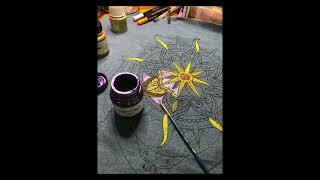 Painting A Mandala on Denim