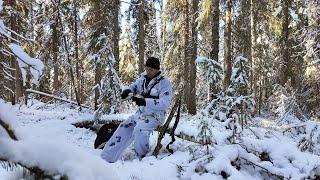 В тайгу с Устаичем. Профукал буржуйский обед! А шанс был... Зима пришла нежданно.