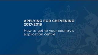 How to get to your Chevening application centre