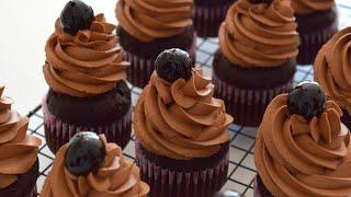 Easy Chocolate Cupcakes (with walnuts and Amarena cherries) ASMR | Simona Callas #6