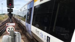 (HD) Southeastern 375704 + 375609 + 375802 depart Tonbridge in 3 different liveries! 9/7/16