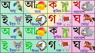 বর্ণমালা অ আ ই ক খ গ-বর্ণমালা শেখার উপায় | ব্যঞ্জনবর্ণ | Bangla Bornomala For Kids Part-050