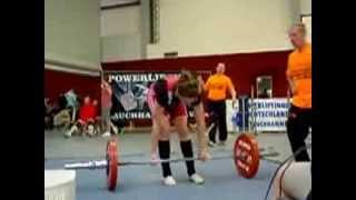 Lisa Korbik (Eberswalde) Kreuzheben 3.Versuch: 130 kg - 2013 Deutsche Meisterschaft Juniorinnen