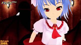 2K 60Fps MMD Bad apple!! v.26 sub. español