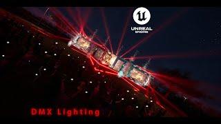 Epic Festival DJ Stage | Unreal Engine 5 & DMX Lighting Show