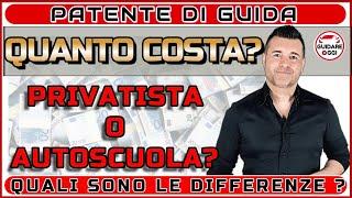 PATENTE DA PRIVATISTA O IN AUTOSCUOLA? LE PRINCIPALI DIFFERENZE SOPRATTUTTO A LIVELO DI COSTI.