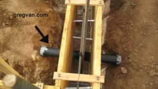 Concrete Footing And Plumbing Pipe Sleeve - Building Foundations