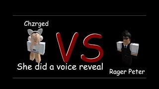 Rager Peter VS Chzrged Roblox KAT (She did a voice reveal)