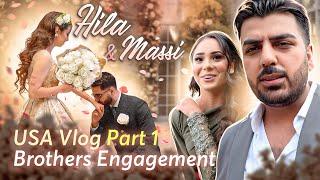 Hila & Massi USA Vlog Part 1 | Brothers Engagement in America | Tanweer Vlogs