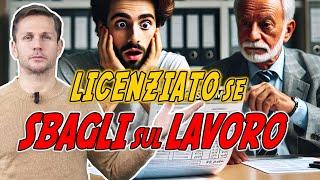 Si può LICENZIARE un DIPENDENTE che sbaglia? | Avv. Angelo Greco