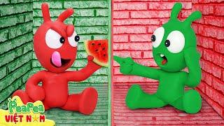 PeaPea Discovers Mystery Room Challenge With Friend - A Fun Stop Motion Cartoon