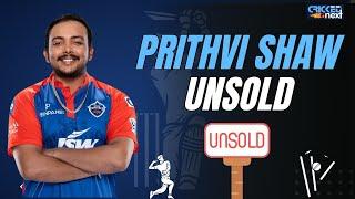 Prithvi Shaw Goes Unsold | IPL 2025 Mega Auction | Prithvi Shaw | Cricket News | IPL Latest News