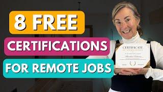 8 FREE High Paying Certifications For Remote Jobs in 2024