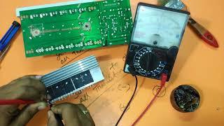 How to repair transistor amplifier circuit?