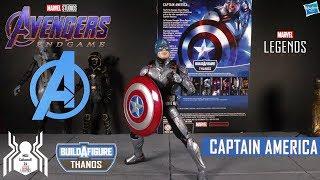 Marvel Legends CAPTAIN AMERICA Avengers Endgame Wave 3 Armored Thanos BAF Figure Review