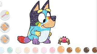 BLUEY LEARN COLOURS WITH SPARKLE CRAB