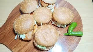 Easy zinger burger  recepie |Maryam home cooking