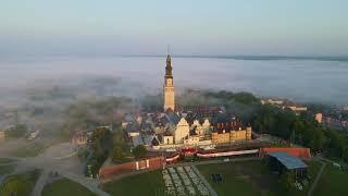 Jasna Góra we mgle z drona | Częstochowa z lotu ptaka | DJI | Drone