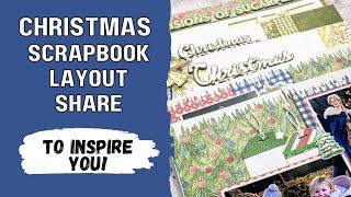 Christmas Scrapbook Layout Share/ 12x12 Scrapbook Layouts Plus Greeting Cards