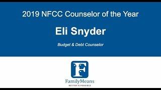 Eli Snyder NFCC Counselor of the Year