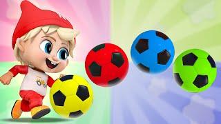 Baby Niki Plays with Color Squish Balls | Nursery Rhymes | Niki & Friends