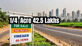 Mumbai Highway Land for Sale! 1/4 Acre 42.5 Lakhs, 1/2 Acre 85 Lakhs