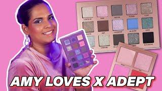 Adept Cosmetics x Amy Loves Makeup Collection - Swatches & First Impression 🩷