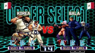 KOF 2002 - KOREA vs BALA ⭐ TOP DE KOF XV acepta desafío del MEJOR CHANG DE MÉXICO