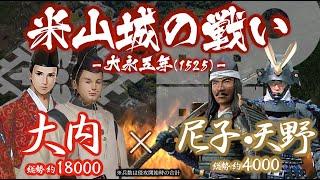 【合戦解説】米山城の戦い　大内 vs 天野・尼子　〜 安芸武田家の居城 銀山城攻略に失敗した大内義興は次なる狙いを安芸東部に定める 〜 ＜毛利⑥＞