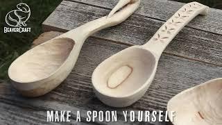 Spoon Carving Kit BeaverCraft S13 - all the tools you need to carve a wooden spoon