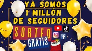 PREMIOS Dia de Sorteo Gratis ¡YA SOMOS 1 Millón en todas las Plataformas!Monedas y Billetes