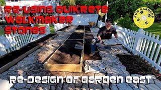 Re-Using Quikrete WalkMaker Stones - Re-Design of Garden East (Canna Lily Showcase Garden)