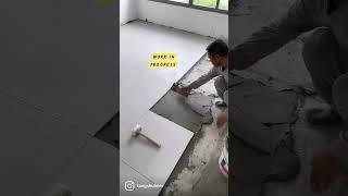 FLOOR TILING 🪒 | Renovation Journey | Singapore HDB 4-room BTO