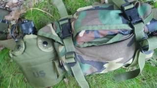 Budget bushcraft/survival gear military surplus belt kit