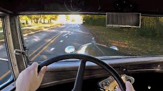 Driving my 1931 Ford Model A on a nice fall day