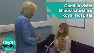 Camilla, The Dutchess of Cornwall visits Gloucestershire Royal Hospital