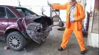 Ремонт АУДИ после ДТП часть 1. Audi repair after an accident Part 1