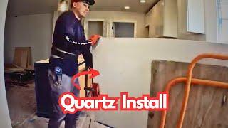 Quartz Countertop Install Start to Finish TimeLapse