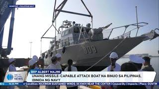 Unang missile-capable attack boat na binuo sa Pilipinas, ibinida ng Navy