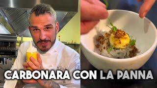 Carbonara... con la panna  Chef Roberto Di Pinto