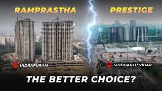 Ramprastha Imperial Heights vs Prestige City | 3BHK & 4BHK Flats in Indirapuram – Which is Better?