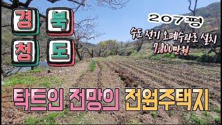 청도땅매매14 매전면 하평리 계획관리 대지 207P 7,800만 수도 전기 오폐수관로 청도주말농장 청도부동산 경산에서 35분거리 매전면부동산 청도토지 청도전원주택지